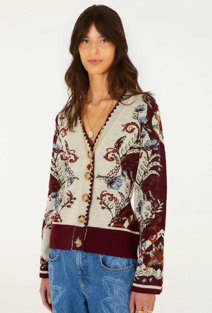 millena buttoned knit cardigan